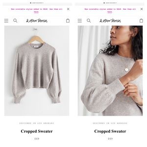 & Other Stories - cropped sweater